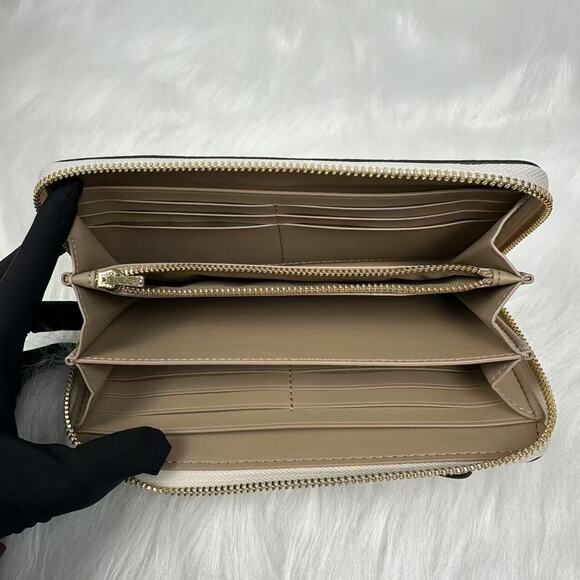 Coach Long Zip Around Wallet With Sketch Print In Chalk Multi CAX11 NWT - Picture 3 of 6